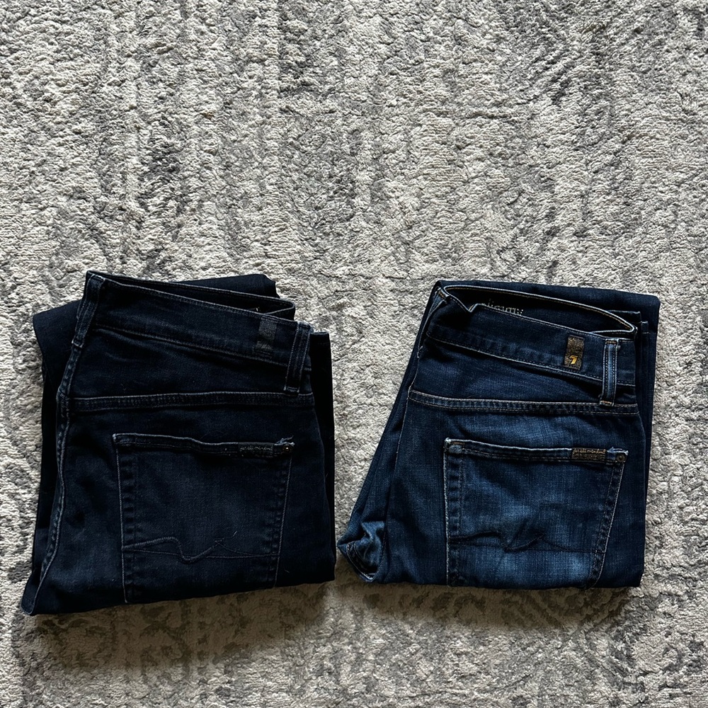 2 pair of jeans